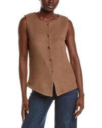 Anne Klein - Crinkle Vest - Lyst