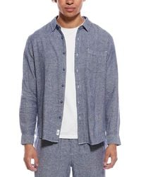 Vintage Summer - Long Sleeve Linen-Blend Shirt - Lyst