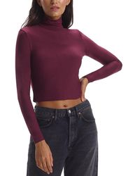 Commando - Butter Cropped Turtleneck Top - Lyst