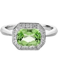 Diamond Select Cuts - 14K Diamond .14 Ct. & 1.58 Ct Peridot Ring - Lyst