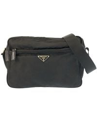 Prada - Tessuto Nylon Triangle Logo Shoulder Bag (Authentic Pre-Loved) - Lyst