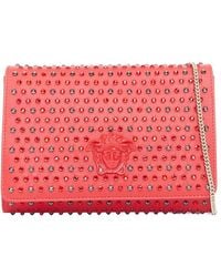 Versace - Leather Crystal Palazzo Medusa Embellished Crossbody (Authentic Pre-Loved) - Lyst