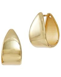 Savvy Cie - 18k Plated Chunky Hoops - Lyst