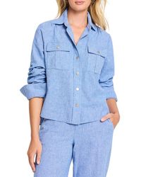 NIC+ZOE - All-Around Linen-Blend Shirt Jacket - Lyst