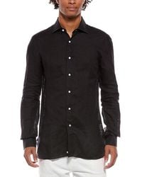 Isaia - Milano Mix Linen Dress Shirt - Lyst