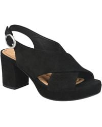 Söfft - Lyric Suede Heeled Sandal - Lyst