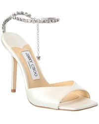 Jimmy Choo - Saeda 100 Satin Sandal - Lyst