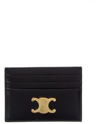 Celine - Triomphe Leather Card Holder - Lyst