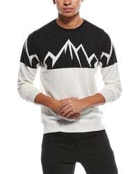 Brodie Cashmere - Landscape Wool & Cashmere-Blend Crewneck Sweater - Lyst