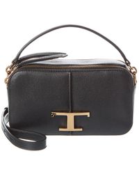 Tod's - Tods T Timeless Mini Leather Camera Bag - Lyst