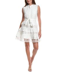 LAYERED WITH LOVE - Embroidered Mini Dress - Lyst