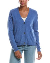 InCashmere - Button Front Patch Pocket Cashmere Cardigan - Lyst