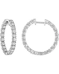 Amairah - 3.00 Ct. Tw. Lab-Grown Diamond Hoop Earrings - Lyst