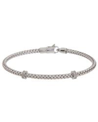 Meshmerise - 18K Over 0.1 Ct. Tw. Diamond Mesh Bangle Bracelet - Lyst