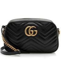 Gucci - Matelasse Leather Gg Marmont Small Camera Bag (Authentic Pre- Loved) - Lyst