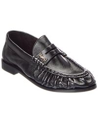 Saint Laurent - Le Shiny Leather Loafer - Lyst