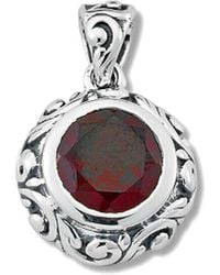 Samuel B. - 3.00 Ct. Tw. Garnet Bali Design Pendant - Lyst
