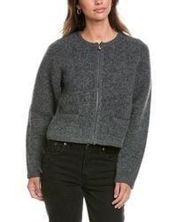FRAME - The Lofty Crochet Wool & Alpaca-Blend Cardigan - Lyst