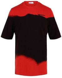 Ferragamo - Printed Crewneck Short Sleeve T-Shirt - Lyst