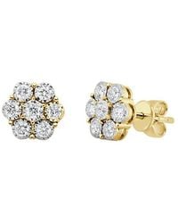 Sabrina Designs - 14K 0.49 Ct. Tw. Diamond Cluster Stud Earrings - Lyst