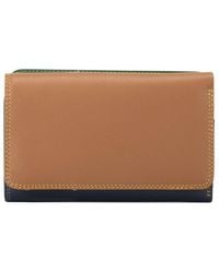 Mywalit - Medium Leather Tri-Fold Outer Zip Purse - Lyst
