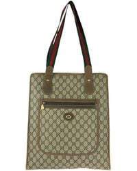 Gucci - Coated/Waterproof Canvas Shelley Line Tote (Authentic Pre- Loved) - Lyst