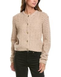 FRAME - The Plush Alpaca-Blend Cardigan - Lyst