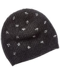 Forte - Cashmere Mixed Crystal Cashmere Hat - Lyst