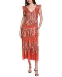 Adrianna Papell - Beaded Gown - Lyst