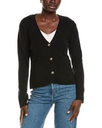 Kier + J - Kier + J Scarlet Wool & Cashmere-blend Cardigan - Lyst