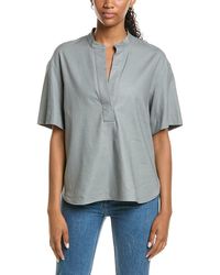 Vince - Linen-Blend Top - Lyst