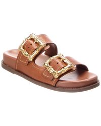 SCHUTZ SHOES - Enola Sporty Leather Sandal - Lyst