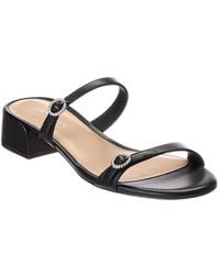 Stuart Weitzman - Ginger Xtal Block 35 Leather Sandal - Lyst