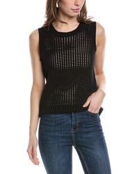 Vince Camuto - Pointelle Tank - Lyst