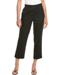 Vince - Mid-Rise Tapered Linen-Blend Pull-On Pant - Lyst