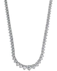 Lab Grown Diamonds - 3.00 Ct. Tw. Lab-Grown Diamond Riviera Necklace - Lyst