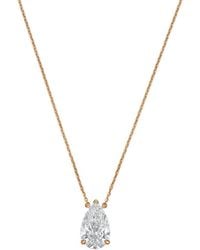 Diana M. Jewels - Diana M. 14K Rose 15.00 Ct. Tw. Lab-Grown Diamond Pendant Necklace - Lyst