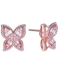 Suzy Levian CZ Jewelry - Suzy Levian Cz Multi-Cut Butterfly Earrings - Lyst