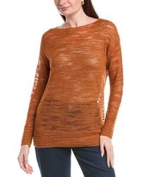 Lafayette 148 New York - Dropped Shoulder Bateau Neck Sweater - Lyst