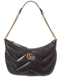 Gucci - GG Marmont Small Leather Shoulder Bag - Lyst
