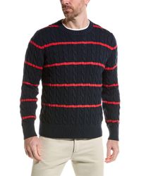 Brooks Brothers - Thin Stripe Crewneck Sweater - Lyst