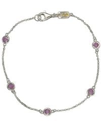 Suzy Levian - 0.02 Ct. Tw. Diamond & Sapphire Bracelet - Lyst