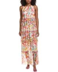 Johnny Was - Karina Tiered Silk Maxi Dress - Lyst