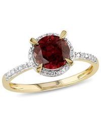 Rina Limor - Fine Jewelery 10K 1.65 Ct. Tw. Diamond & Garnet Ring - Lyst