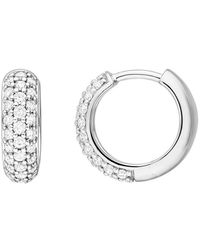 HAWLEY ST - 14K 0.48 Ct. Tw. Diamond Pave Earrings - Lyst