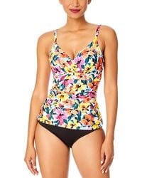 Anne Cole - Underwire Surplice Tri Tankini - Lyst