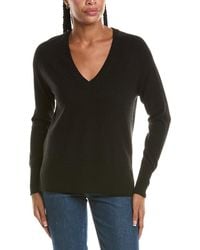 N.Peal Cashmere - Relaxed V-Neck 100% Cashmere Sweater - Lyst