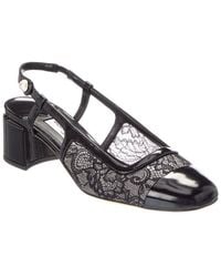 Jimmy Choo - Jimmy Elisa 45 Leather Slingback Pump - Lyst