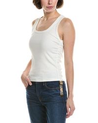 Burberry - Check Cotton Tank Top - Lyst