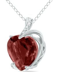 Gem Spark - 14k 4.78 Ct. Tw. Diamond & Garnet Necklace - Lyst